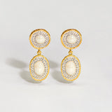 Athena Earrings - Crystal