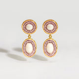 Athena Earrings - Blush