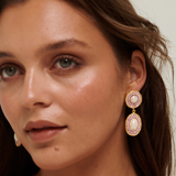 Athena Earrings - Blush