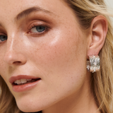 Costa Pearl Hoops | Silver