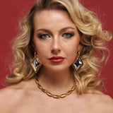 Lusso Earrings | Gold Hoop