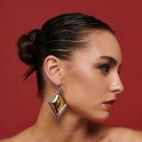 Lusso Earrings | Silver Hoop